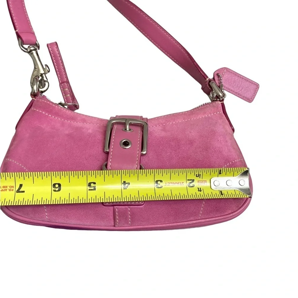 Coach vintage y2k RARE 7558 vintage mini soho Hampton bag pink suede